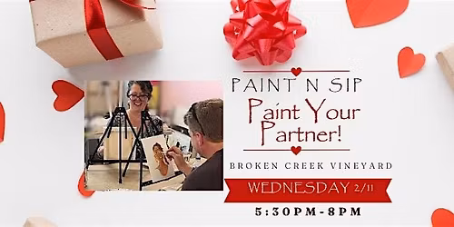 Paint Your Partner and Sip at Broken Creek Vineyard!