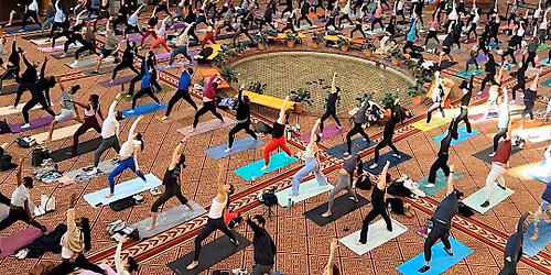 Yoga + Sound Experience at National Building Museum