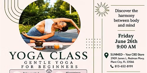 Gentle Yoga For Beginners -Yoga with Christi -Your CBD Store Plant City