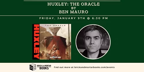 Ben Mauro, author of HUXLEY: THE ORACLE