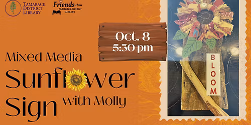 Adult Mixed Media Sunflower Sign