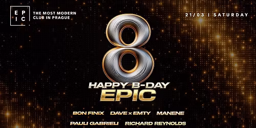 HAPPY B-DAY EPIC \u2192 8. NAROZENINY KLUBU
