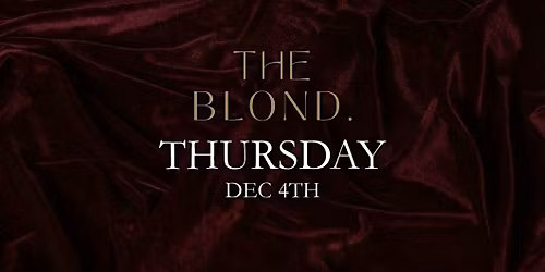 House Music @ The Blond: Music by Gorj x Constantin Kogan