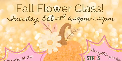 Spooky Fall Flower Arranging Class