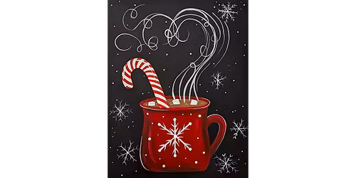 Hot Cocoa Cane - Paint and Sip in Fishkill | Classpop!\u2122