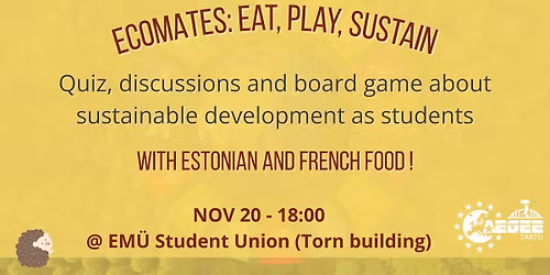 EcoMates: Eat. Play. Sustain.