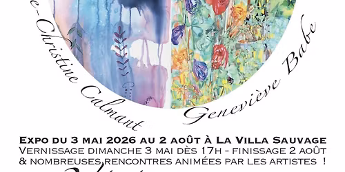 Vernissage expo V\u00e9g\u00e9tation, Marie-Christine Calmant, Genevi\u00e8ve Babe, Boris Mestchersky