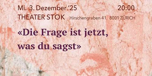 Anagnostakis Hommage \u201cDie Frage ist jetz, was du sagst\u201d