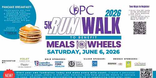 OPC's 19th Annual 5k Run\/Walk to Benefit Meals on Wheels