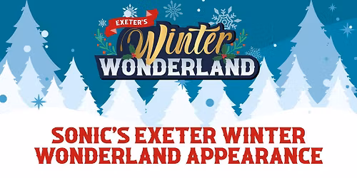 \u26a1 Sonic Visits Exeter Winter Wonderland!