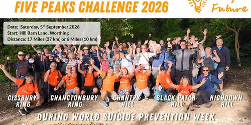 Worthing Five Peaks Challenge - Olly's Future — Hill Barn Lane, Worthing, BN14 9, United Kingdom