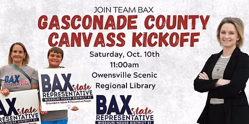 Owensville Canvass for Stacy Bax!