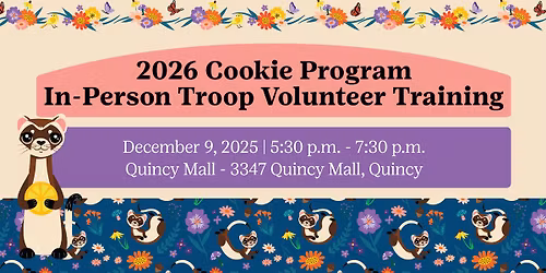 2026 Cookie Program Volunteer Training - Quincy