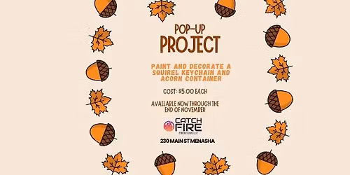 November $5 Pop-Up Project: Mini Squirrel Keychain!