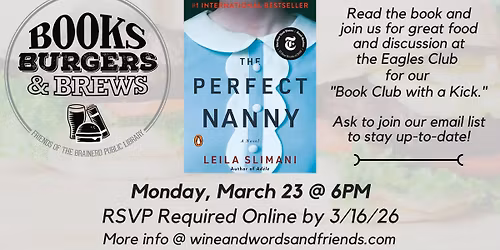 Books Burgers and Brews: The Perfect Nanny