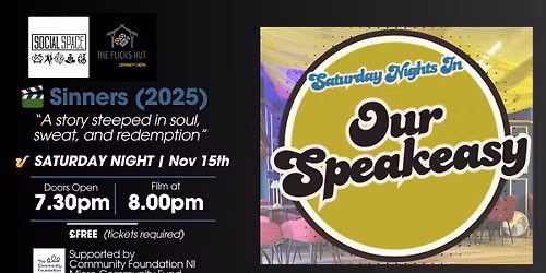 Saturday Nights In - Our Speakeasy (Nov 2025)