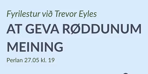 At geva r\u00f8ddunum meining