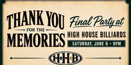 Final Party at High House Billiards