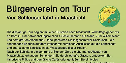 B\u00fcrgerverein on Tour 2026 | Maastricht