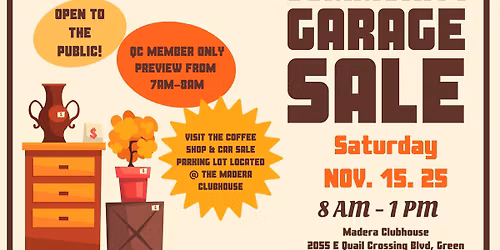 2025 Quail Creek Community Garage Sale