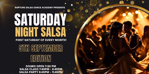 Saturday Night Salsa - September 5th Edition
