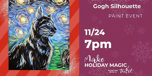 Paint Your Pet - Van Gogh Silhouette