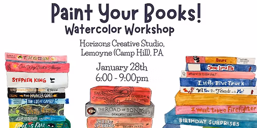 Paint Your Books Watercolor Workshop