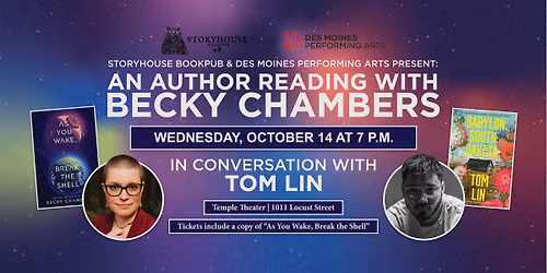 An Author Reading with Becky Chambers in conversation with Tom Lin