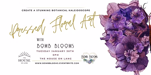 Pressed Floral Art Workshop at The House on Lang