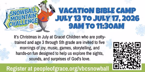 Vacation Bible Camp 2026 - Snowball Mountain Challenge