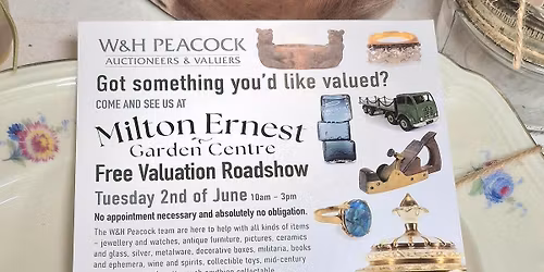 Free Valuation Roadshow with W&H Peacock