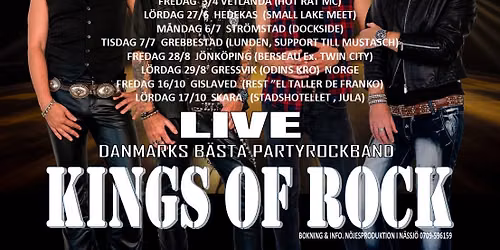 Kings of Rock till Berseau i J\u00f6nk\u00f6ping Fredag 28\/8