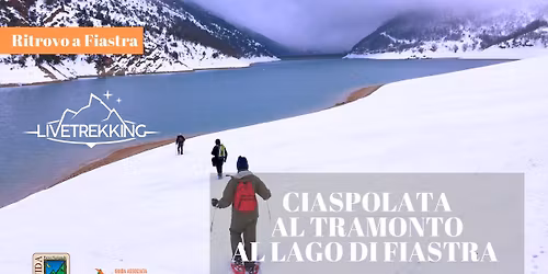 Ciaspolata al tramonto al Lago di Fiastra