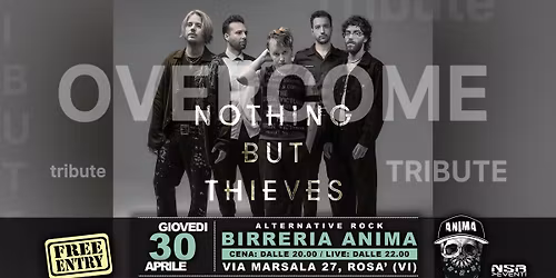 Overcome - Nothing But Thieves tribute @ANIMA(Cena + Live)