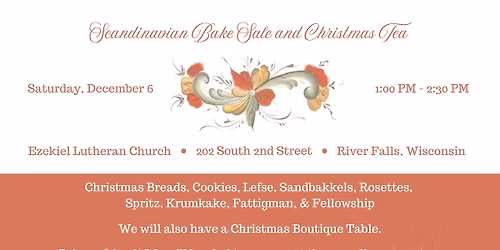 Scandinavian Bake Sale and Christmas Tea