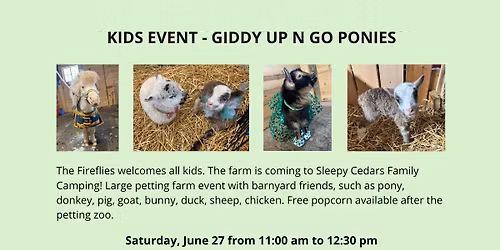 Kids Event - Giddy Up N Go Ponies