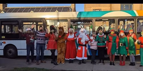 Christmas at the hub. 