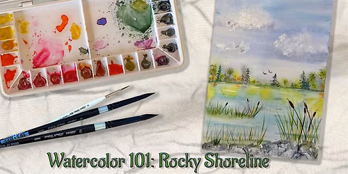 Watercolor 101: Rocky Shoreline