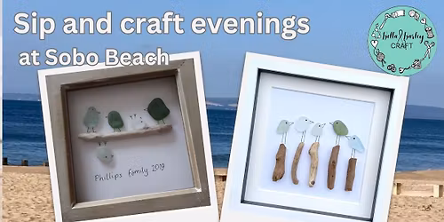 Summer evening seaglass art workshop