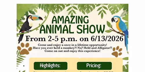 Photos with Spider Monkeys and Alligator!