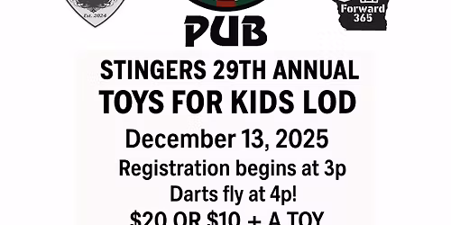 Stinger\u2019s 29th Annual Toys for Kids LOD