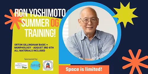 2026 Yoshimoto Orton-Gillingham Approach Training Course Plus Morphology