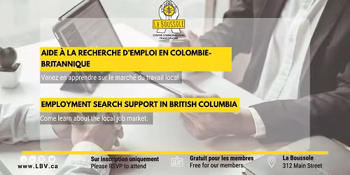 Info-session : Aide \u00e0 la recherche d'emploi en Colombie-Britannique
