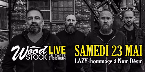 LAZY, hommage \u00e0 Noir D\u00e9sir + Virgiane chez Wood Stock Guitares Ensisheim