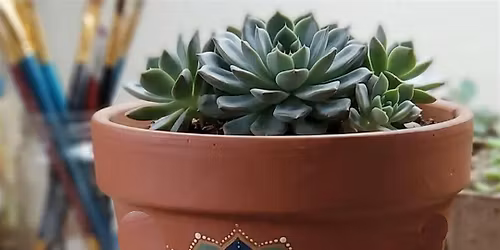 "Succulent" Plant, Paint and Sip