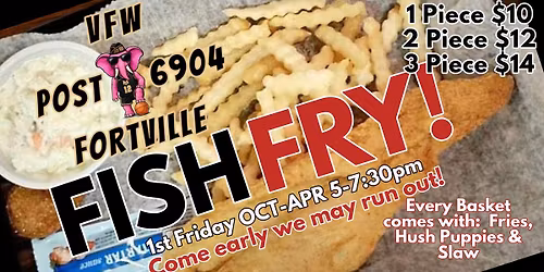 Fortville VFW last Fish Fry of the Season!