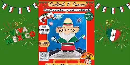 "VIVA Mexico!" Cocktails and Canvas Fun Paint & Sip Social Art Event