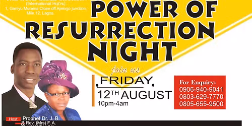 33RD ANNUAL CONVENTION WITH 3 DAYS POWER PACKED REVIVAL,  MINISTERS AND MINISTERS\u2019 WIVES CONFERENCE,