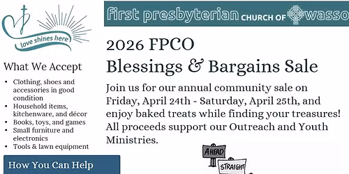 Blessings & Bargains Sale