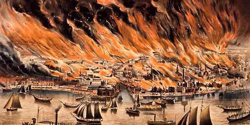 Thursday nights - "Reflection" series - The Great Chicago Fire of 1871